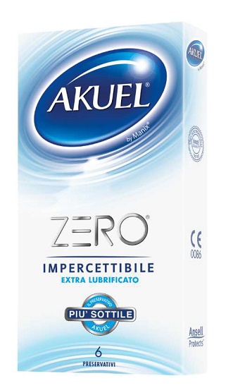 PROFILATTICO AKUEL ZERO EXTRALUBRIFICATO BOX DA 6 PEZZI - Farma Nice