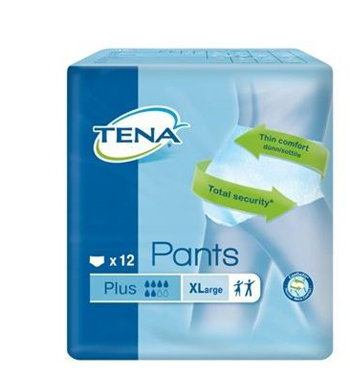 PANNOLONE PULL UP TENA PANTS PLUS TAGLIA EXTRA LARGE 12 PEZZI - Farma Nice