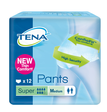 PANNOLONE PULL UP TENA PANTS SUPER TAGLIA MEDIUM 12 PEZZI - Farma Nice