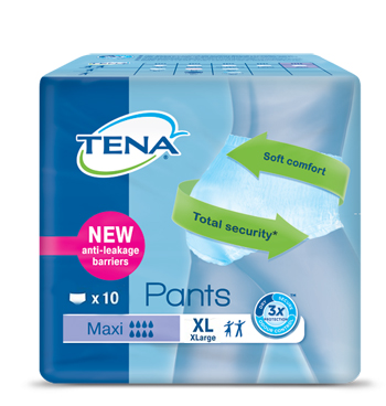 PANNOLONE PULL UP TENA PANTS MAXI TAGLIA EXTRA LARGE 10 PEZZI - Farma Nice