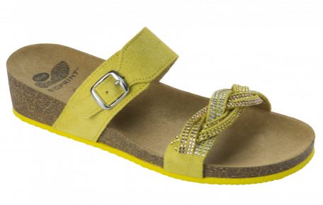 EVELYNE SUEDE + STRASS WOMENS YELLOW 39 COLLEZIONE SS17 1 PAIO - Farma Nice