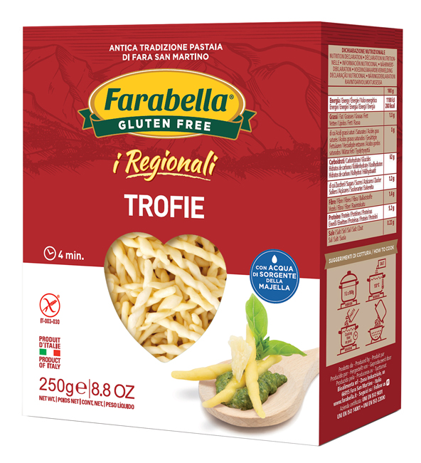 FARABELLA TROFIE I REGIONALI PASTA FRESCA STABILIZZATA 250 G - Farma Nice
