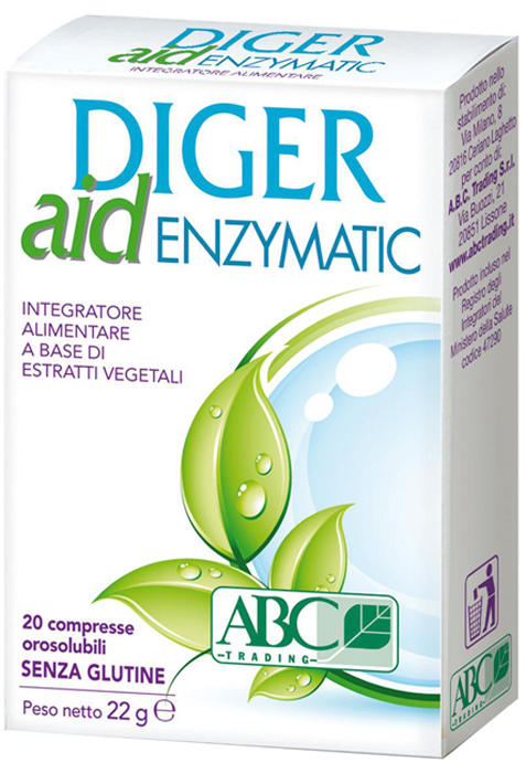 DIGER AID ENZYMATIC 20 COMPRESSE - Farma Nice