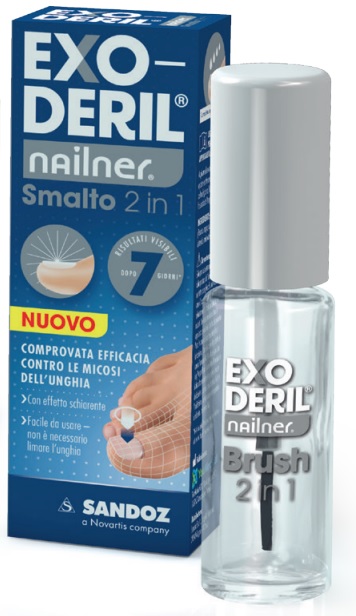 EXODERIL NAILNER TRATTA & COLORA KIT EXODERIL NAILNER SMALTO 2 IN 1 E NAILNER SMALTO PER UNGHIE TRASPIRANTE - Farma Nice