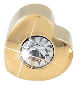 CUORE ORO 4MM CRISTALLO - Farma Nice