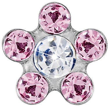 FIORE 6MM ROSA/PUNTO CRISTALLO - Farma Nice