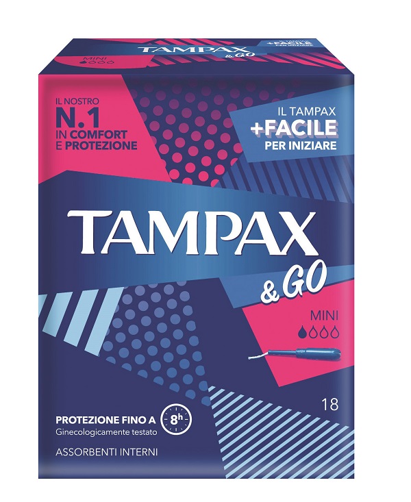 TAMPAX & GO MINI 18 PEZZI - Farma Nice