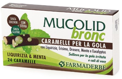 MUCOLID BRONC MENTA LIQUIRIZIA CARAMELLE 70 G - Farma Nice