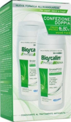 BIOSCALIN PHYSIOGENINA SHAMPOO FORTIFICANTE RIVITALIZZANTE COFANETTO 2 FLACONI - Farma Nice