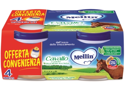 MELLIN OMOGENEIZZATO CAVALLO 4 X 80 G - Farma Nice