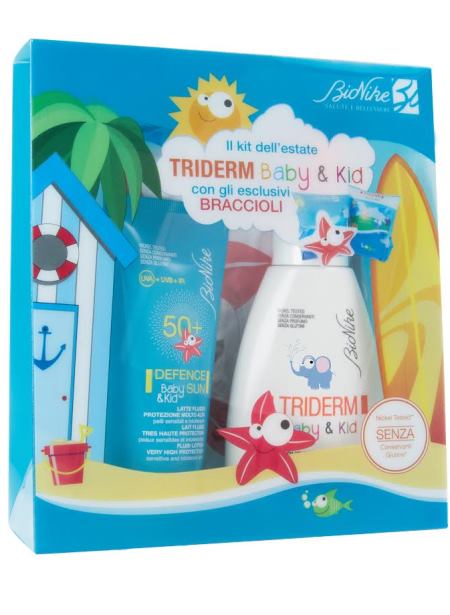 DEFENCE SUN 50+ LATTE 50 ML + TRIDERM B&K ACQUA MICELLARE 100 ML + COPPIA DI BRACCIOLI - Farma Nice