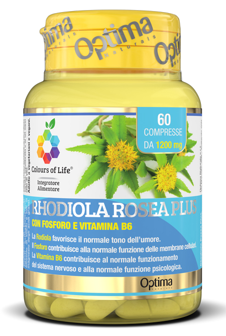 COLOURS OF LIFE RHODIOLA ROSEA PLUS 60 COMPRESSE 1200 MG - Farma Nice
