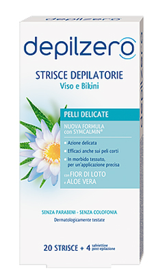 DEPILZERO STRISCE VISO E BIKINI 20 PEZZI - Farma Nice