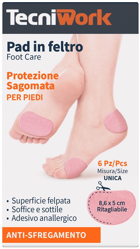 PAD IN FELTRO SAGOMATO 8,6X5CM 6 PEZZI - Farma Nice