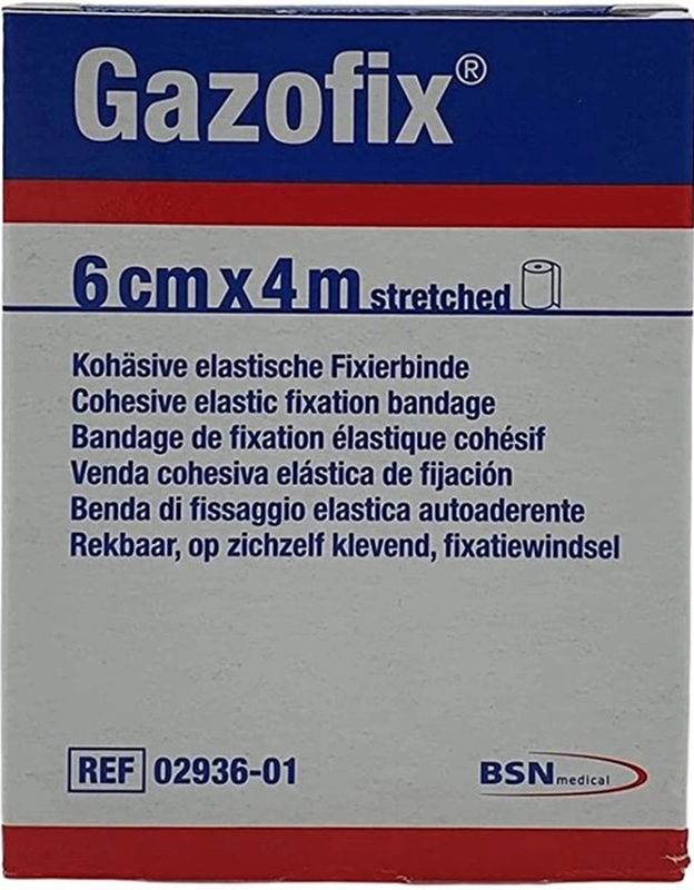 BENDA ELASTICA AUTOADESIVA GAZOFIX 6X400 CM - Farma Nice