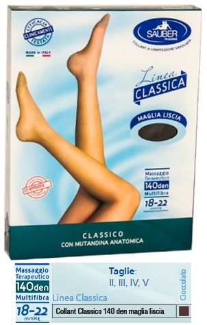 SAUBER CLASSICO COLLANT 140 DENARI MAGLIA LISCIA CIOCCOLATO 4 - Farma Nice