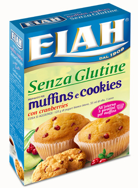 ELAH PREPARATO PER MUFFIN E COOKIES CON CRANBERRIES 190 G - Farma Nice