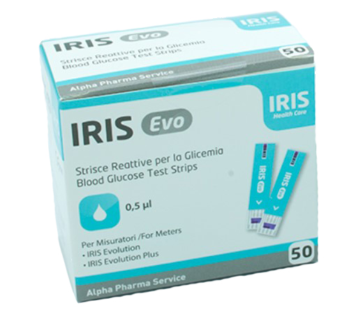 STRISCE MISURAZIONE GLICEMIA IRIS EVO 50 PEZZI - Farma Nice