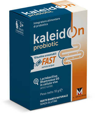 KALEIDON PROBIOTIC FAST BIANCO NATURALE 10 BUSTE OROSOLUBILI - Farma Nice