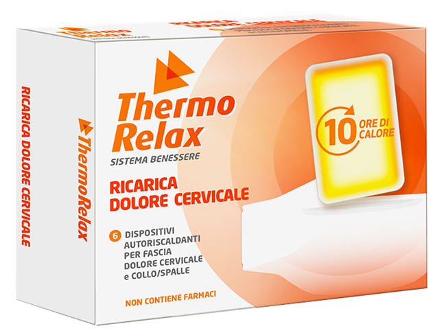 THERMORELAX RICARICA PER FASCIA DOLORE CERVICALE 6 DISPOSITIVI AUTORISCALDANTI - Farma Nice