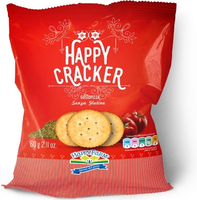 HAPPY FARM HAPPY CRACKERS GUSTO PIZZA 60 G - Farma Nice