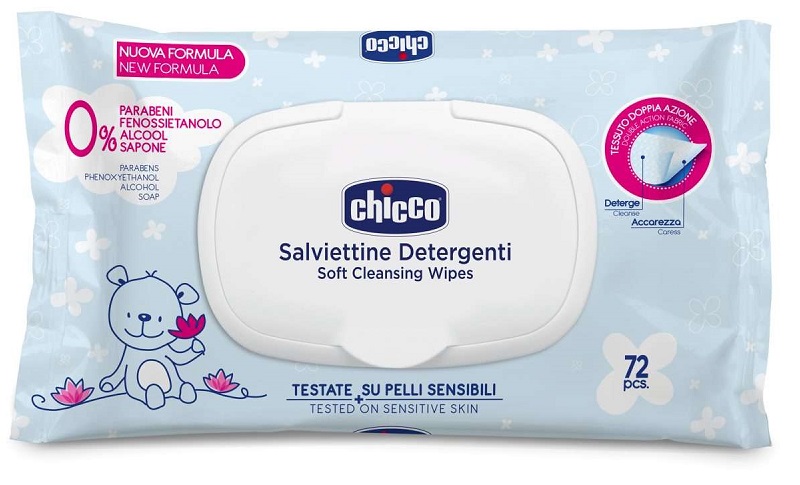 CHICCO COSMESI SALVIETTE 72 PEZZI PLAQ - Farma Nice