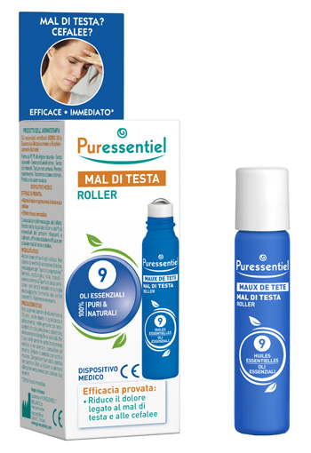 PURESSENTIEL ROLLER MAL DI TESTA AI 9 OLI ESSENZIALI 5 ML - Farma Nice