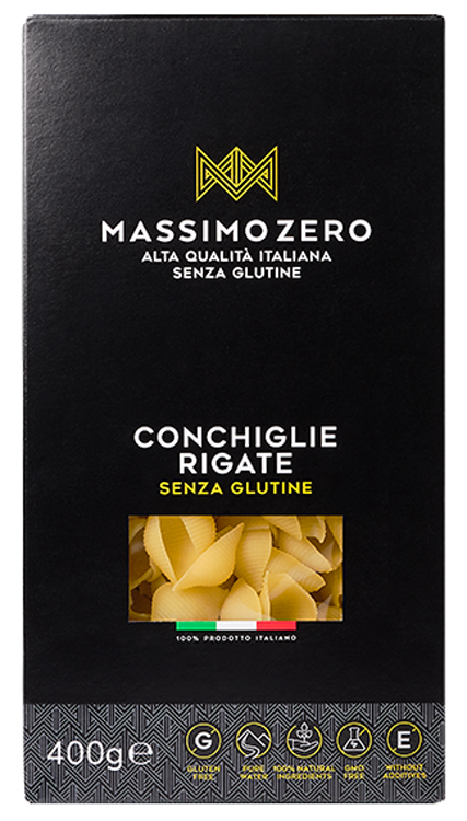 MASSIMO ZERO CONCHIGLIE RIGATE 400 G - Farma Nice