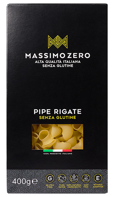 MASSIMO ZERO PIPE RIGATE 400 G - Farma Nice