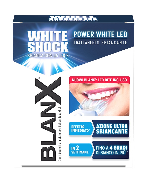 BLANX WHITE SHOCK TRATTAMENTO POWER WHITE GEL 30 ML CON BITE - Farma Nice