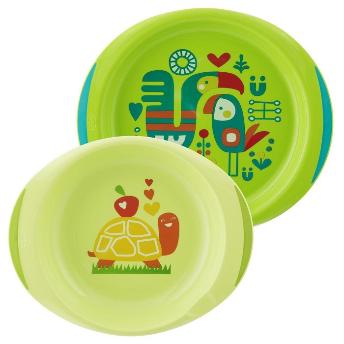 CHICCO PIATTO FONDO E PIANO 12 MESI+ AZZURRO/VERDE - Farma Nice