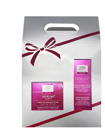 BOOTS LABORATORIES SERUM 7 LIFT COFANETTO REGALO SIERO AVANZATO 30 ML + CREMA GIORNO RASSODANTE SPF 15 50 ML - Farma Nice