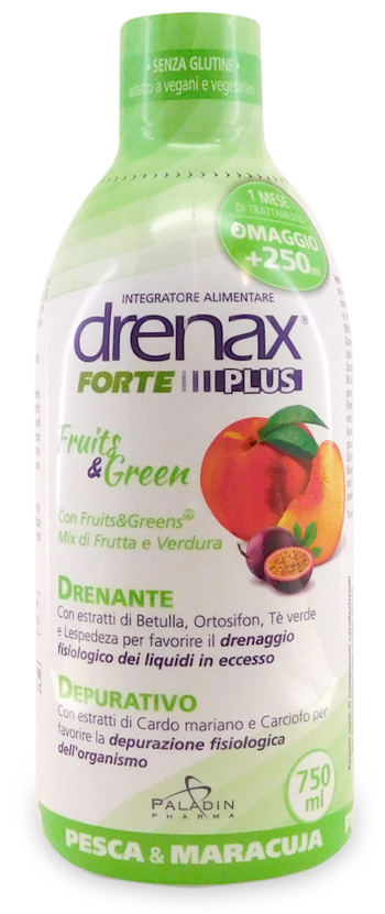 DRENAX FORTE FRUITS & GREEN 750 ML - Farma Nice