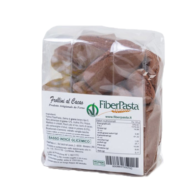 FIBERPASTA FROLLINI AL CACAO 250 G - Farma Nice