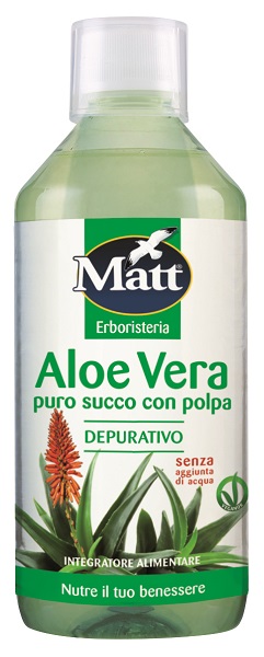 MATT ERBORISTERIA ALOE VERA PURA DEPURATIVO 500 ML - Farma Nice