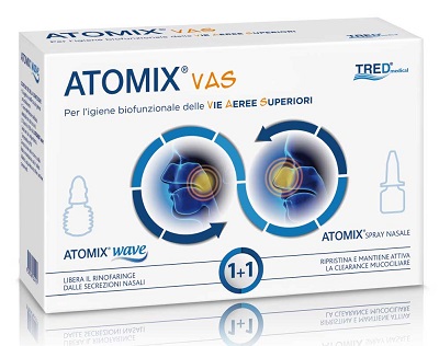 ATOMIX VAS KIT PER IGIENE FUNZIONALE DELLE VIE AEREE SUPERIORI ATOMIC WAVE + SPRAY - Farma Nice