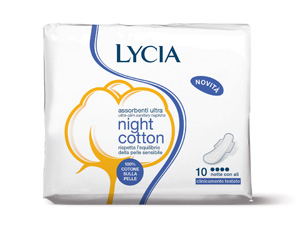 LYCIA COTONE ALI NOTTE 10 PEZZI - Farma Nice