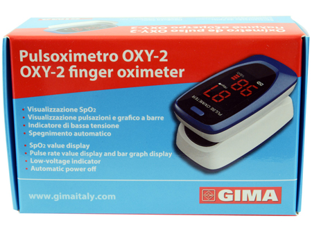PULSOXIMETRO DA DITO OXY-2 SCHERMO LED 60X30,5X32,5MM 1 PEZZO - Farma Nice