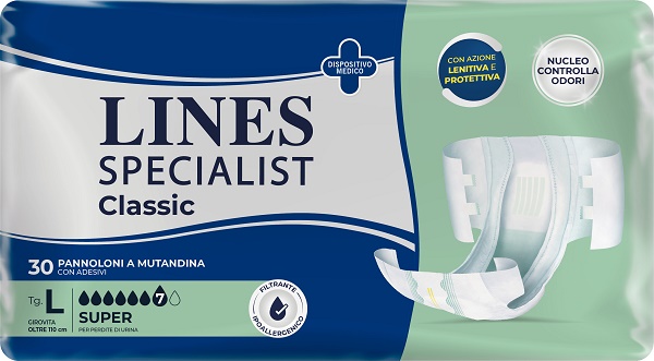 PANNOLONE A MUTANDA LINES SPECIALIST CLASSIC SUPER MG 30 PEZZI - Farma Nice