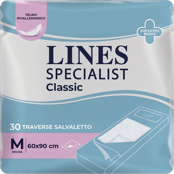 TRAVERSA ASSORBENTE LINES SPECIALIST CLASSIC MISURA 60X90 CM 30 PEZZI - Farma Nice