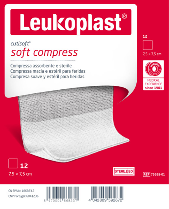GARZA IDROFILA COMPRESSA CUTISOFT TESSUTO NON TESSUTO 7,5X7,5 CM 12 PEZZI - Farma Nice