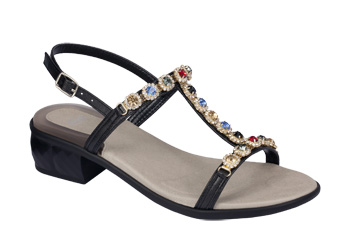 CALZATURA FLORALIE SYNTHETIC + JEWELRY WOMENS BLACK 40 TOMAIA SIMILPELLE + ACCESSORIO GIOIELLO FODERA TOMAIA SIMILPELLE SOTTOPIEDE MICROFIBRA PU CALZATA F COLLEZIONE 2018 - Farma Nice