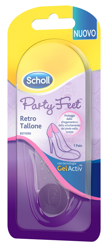 PLANTARE ORTOPEDICO PER RETRO TALLONE PARTY FEET SCHOLL GEL ACTIV 1 PAIO - Farma Nice