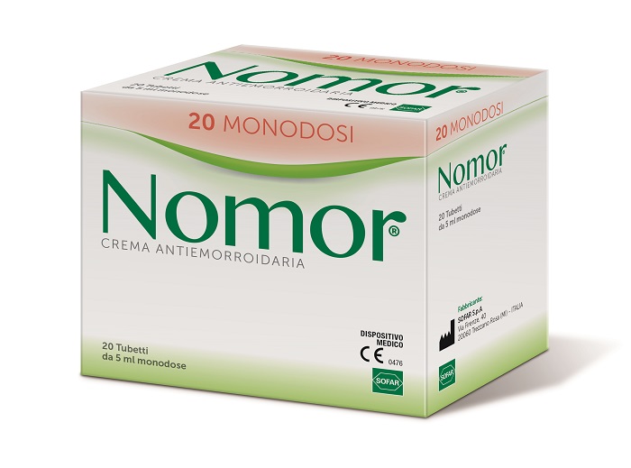 NOMOR CREMA ANTIEMORROIDARIA 20 TUBETTI MONODOSE DA 5 ML - Farma Nice