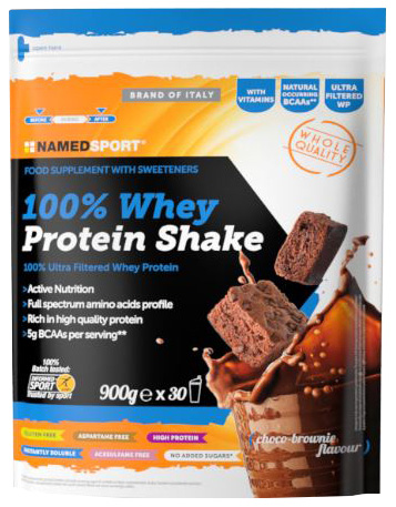 100% WHEY PROTEIN SHAKE CHOCO BROWNIE 900 G - Farma Nice