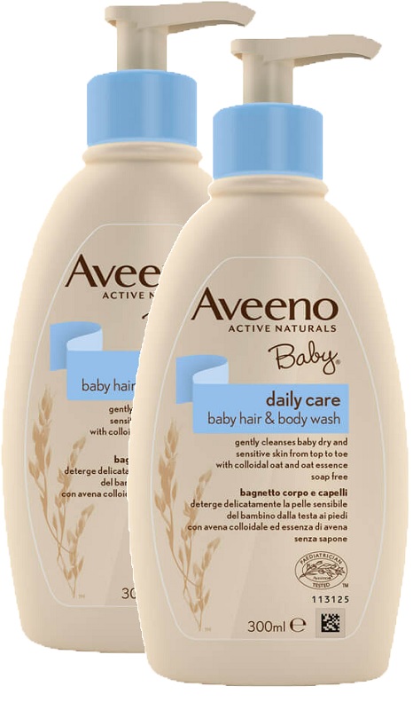 AVEENO BABY BAGNETTO TESTA PIEDI 300 ML BUNDLE PROMO - Farma Nice