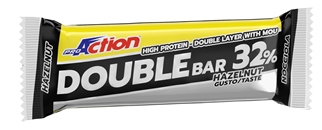 PROACTION DOUBLE BAR 32% NOCCIOLA CARAMELLO 60 G - Farma Nice