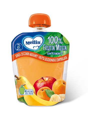 MELLIN POUCH FRUTTA MISTA 90 G - Farma Nice