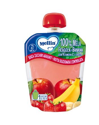 MELLIN POUCH MELA/FRAGOLA/BANANA 90 G - Farma Nice
