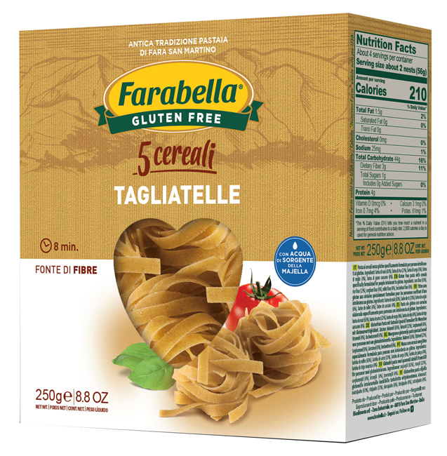 FARABELLA TAGLIATELLE AI 5 CEREALI 250 G - Farma Nice